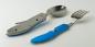 Preview: 4 in 1 Besteck set Camping Edelstahl Alu wandern kompakt