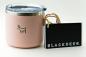 Preview: Stylische Retro tasse Emaille look mit Deckel edelstahl isolierend