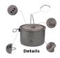 Preview: Topf Becher Titan 1300 ml ultraleicht Wandern Kochen