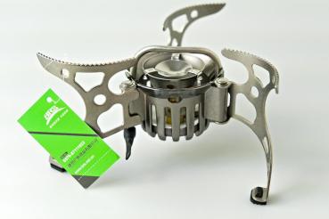 BRS 8 Mehrstoffbrenner Multi Fuel Outdoor Kocher faltbar Detail