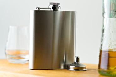 Flachmann Edelstahl Trichter Set Outdoor Camping Glamping