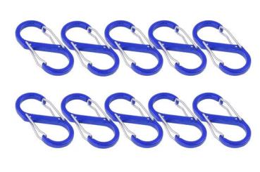 S Karabiner Doppelkarabiner 8 Wandern Camping Ausrüstung EDC