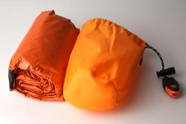 Preview: Notfall Schlafsack Überleben Schlafsack Survival Biwaksack Erste Hilfe Rettungsdecken Wasserdicht Notfalldecke Warm Tube Zelt Ultraleicht Hitzeabweisend Kälteschutz Rettungszelt Outdoor