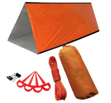 Notfall Schlafsack Überleben Schlafsack Survival Biwaksack Erste Hilfe Rettungsdecken Wasserdicht Notfalldecke warm Tube Zelt ultraleicht Hitzeabweisend Kälteschutz Rettungszelt