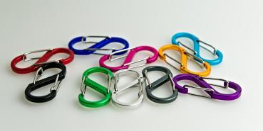 S Karabiner Doppelkarabiner 8 Wandern Camping Ausrüstung EDC