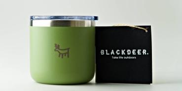 Stylische Retro tasse Emaille look mit Deckel edelstahl isolierend