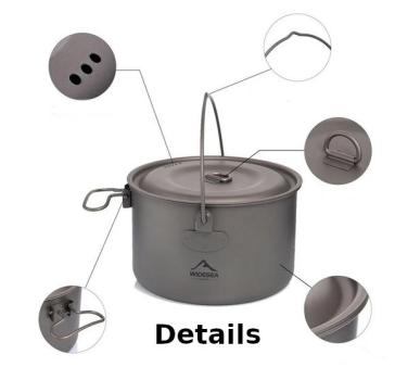 Topf Becher Titan 1300 ml ultraleicht Wandern Kochen