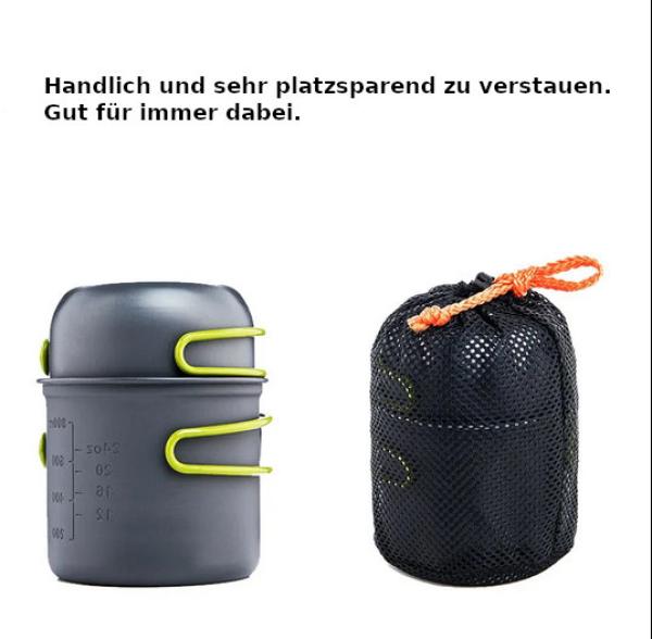 Alu Topf Set ultraleicht kompakt