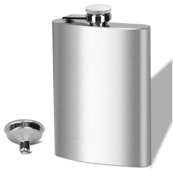 Flachmann mit Trichter Set Edelstahl