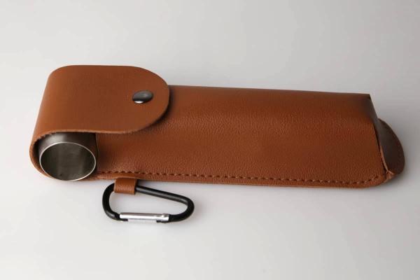 Handschneckenbohrer bushcraft manueller Überlebensbohrer mit Lederhülle set Outdoor Camping Rucksackreisen 24 mm