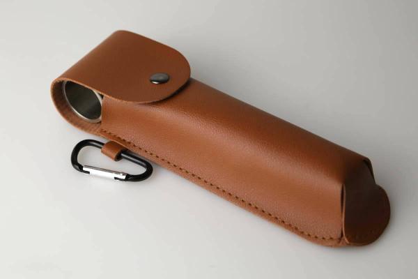 Handschneckenbohrer bushcraft manueller Überlebensbohrer mit Lederhülle set Outdoor Camping Rucksackreisen 24 mm