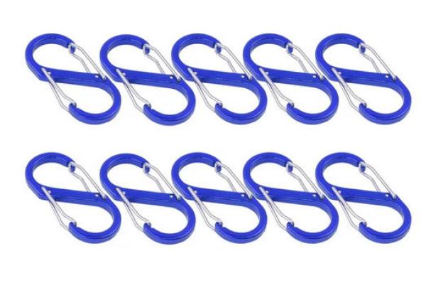 S Karabiner Doppelkarabiner 8 Wandern Camping Ausrüstung EDC