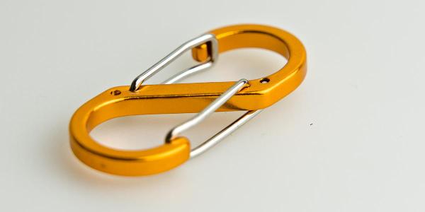 S Karabiner Doppelkarabiner 8 Wandern Camping Ausrüstung EDC
