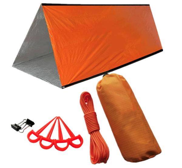 Notfall Schlafsack Überleben Schlafsack Survival Biwaksack Erste Hilfe Rettungsdecken Wasserdicht Notfalldecke warm Tube Zelt ultraleicht Hitzeabweisend Kälteschutz Rettungszelt