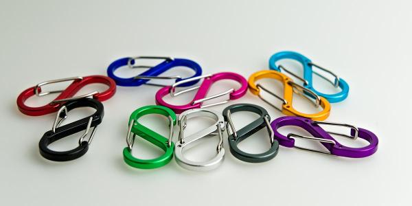 S Karabiner Doppelkarabiner 8 Wandern Camping Ausrüstung EDC