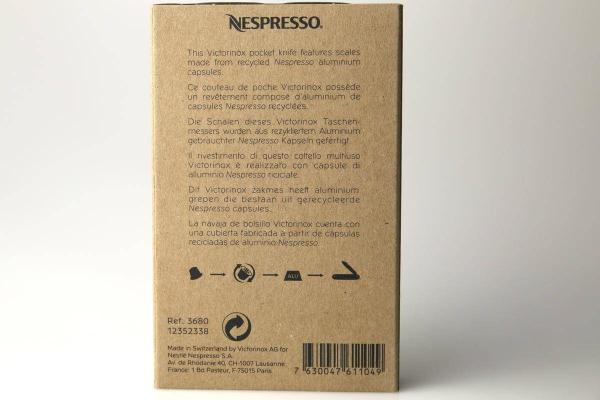 Schweizer Messer limitiert Victorinox Pioneer Nespresso 2018 Limited Edition Sammler Alox Schale Taschenmesser EDC Geschenk Funktionen recycle