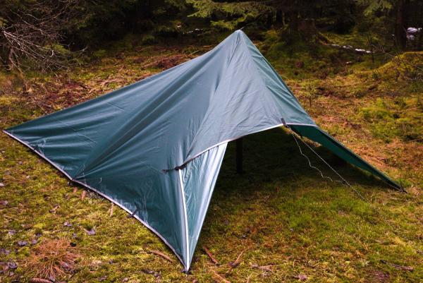 Tarp 3x3 Meter 10 Feet Ripstop Wasserdicht Zelt Plane Survival Ultraleicht Schlaufen Bushcraft