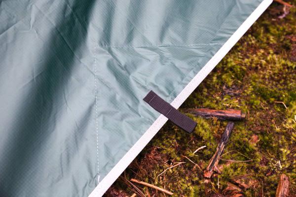 Tarp 3x3 Meter 10 Feet Ripstop Wasserdicht Zelt Plane Survival Ultraleicht Schlaufen Bushcraft