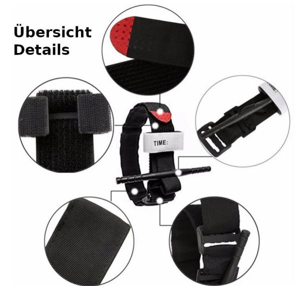 Tourniquet Erste Hilfe Ausrüstung zur Blutstillung Übersicht Details